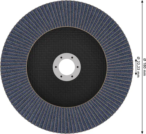 Bosch PRO X571 lamellenschijf 180 mm G60 voor metaalslijpen.