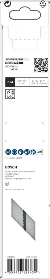 Reciprozaagblad S 1137 HBF 225mm per pak 5bl