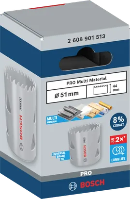 Bosch 51 mm PRO multi-materiaal gatenzaag.