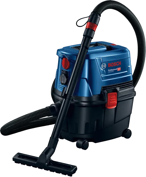 Bosch GAS 15 PS nat-droogzuiger met slang.