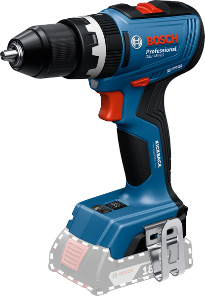 Bosch GSB 18V-65 accuboormachine met KickBack Control.
