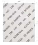 Bosch EXPERT W480 Web handschuurblad 115x140mm G180.