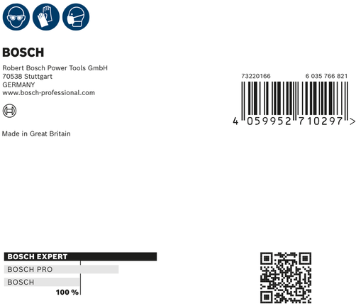 Verpakking van de Bosch EXPERT W480 handschuurvellenset.
