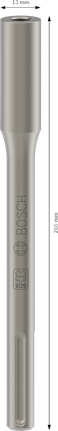 Bosch PRO SDS max aardpenschroevendraaier 13 x 260 mm.