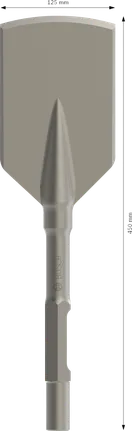 Bosch PRO HEX 30 Asfaltfrees, beitelrand 125 mm.