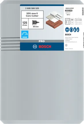 Bosch SDS max-5 boorkern 125×80 mm.