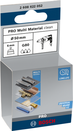 Bosch PRO Multi Material reinigingskomborstel 50×1mm.