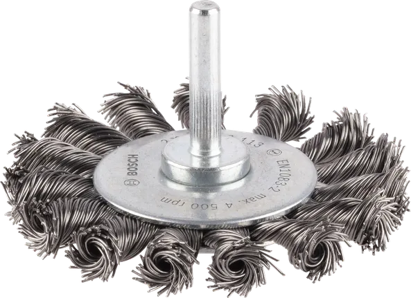 Bosch PRO Metal zware draadborstel met rechte schacht 75 mm.