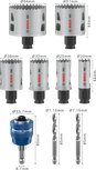 Bosch PRO Multi Material PC Plus Gatenzaagset, 9-delig.