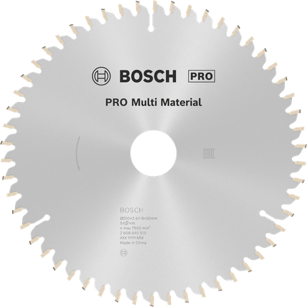 Bosch PRO Multi Material cirkelzaagblad, 54 tanden.