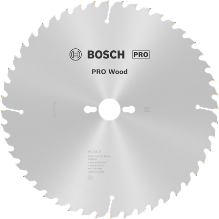 Bosch PRO houtcirkelzaagblad 300 mm T48.
