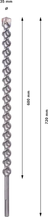 Bosch PRO SDS-max-7 Boor 35x600x720 mm voor beton.