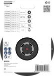 Bosch PRO steunplaat met X-Lock 125 mm klittenband.