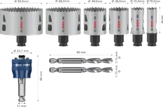 Bosch PRO Multi Material PC Plus Gatenzaagset, 9-delig.