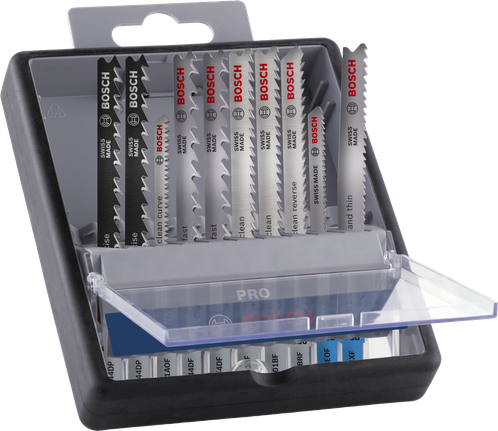 Bosch PRO Hout- en Metaalset 100 mm decoupeerzaagbladen, 10 stuks.