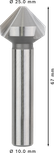 Bosch PRO Soft Metal HSS verzinkboor 25 x 67 mm.