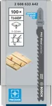 Bosch PRO Wood precisie T144DP decoupeerzaagblad voor schone houtsneden.