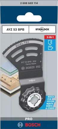 Bosch PRO AYZ 53 BPB multitoolmes 53×40 mm.