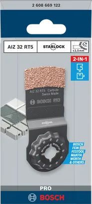 Bosch PRO AIZ 32 RT5 multitool-mes 2,5 x 32 mm.