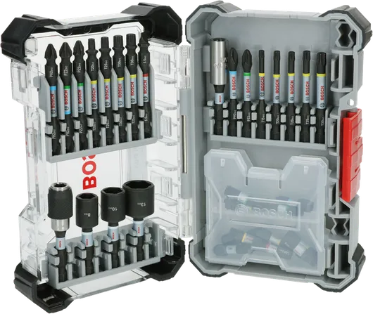 Bosch PRO Slagschroevendraaierbitset 35-delig in koffer.