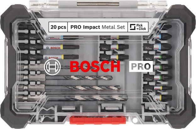 Bosch PRO Impact Metaalset 20 stuks.