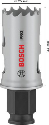 Bosch PRO Multi Material 25 mm gatenzaag voor 44 mm diepte.