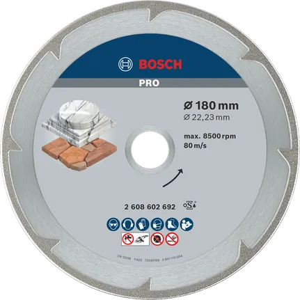 Bosch PRO Marmer diamantschijf voor het zagen van steen.