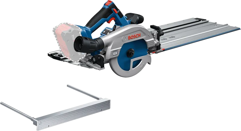 Bosch GKS 18V-57-2 GX accucirkelzaag met geleiderail.