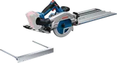 Bosch GKS 18V-57-2 GX accucirkelzaag met geleiderail.