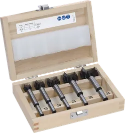 Bosch EXPERT set van 5 boorbits voor het zagen van scharnieren in gelamineerd hout.