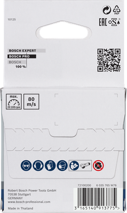 Bosch PRO slijpschijf van roestvrij staal en metaal, 76 mm diameter.