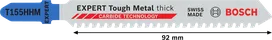 Bosch EXPERT Tough Metal T155HHM decoupeerzaagblad met hardmetalen tanden.
