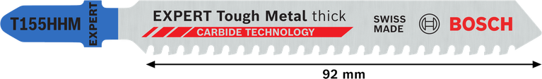 Bosch EXPERT Tough Metal T155HHM decoupeerzaagblad met hardmetalen tanden.