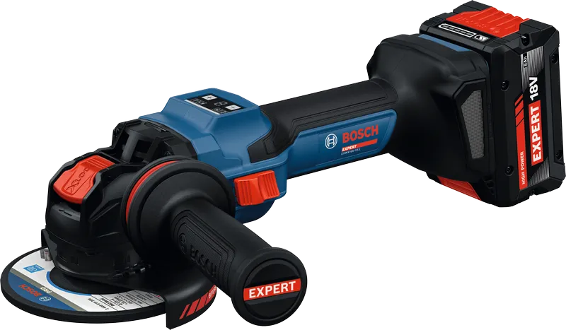 Bosch EXWX18V-15S accu haakse slijper met X-LOCK.