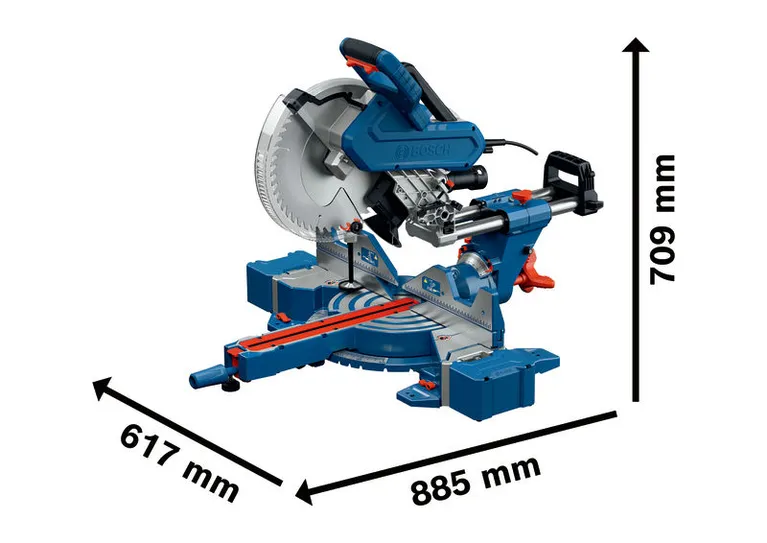 Bosch GCM 340-305 D verstekzaag met schuifarm.