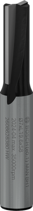 Bosch PRO freesbit met twee snijkanten, 7 mm diameter.