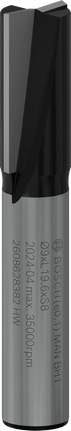 Bosch PRO freesbit met twee snijkanten, 9 mm diameter.