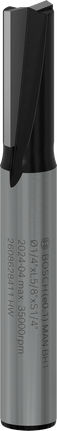 Bosch PRO freesbit met twee snijkanten, 1/4 inch.