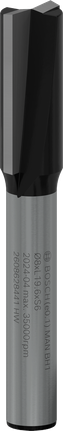 Bosch PRO freesbit met rechte kop, twee snijkanten, 8x19,6 mm.