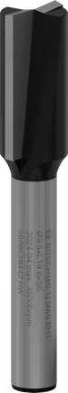 Bosch PRO freesbit met twee snijkanten, diameter 9,5 mm.