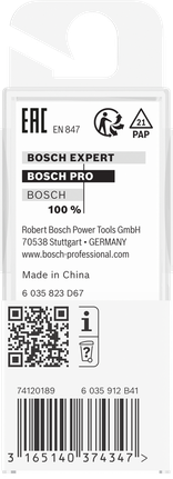 Bosch PRO freesbit verpakking.