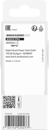 Bosch PRO freesbit met twee snijkanten en een schacht van 10 mm.