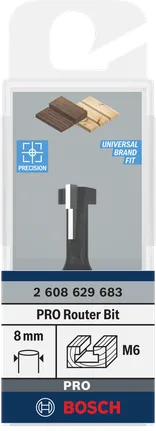 Bosch PRO frees-sleutelgatboor 8 mm.