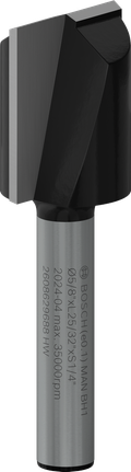 Bosch PRO freesbit met twee snijkanten, 5/8 inch.