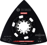 Bosch EXPERT AVZ 90 RT6 hardmetalen schuurplaat, 90 mm.