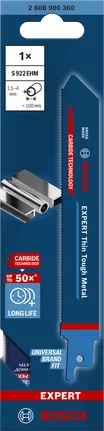 Bosch EXPERT Thin Tough Metal S 922 EHM reciprozaagblad.