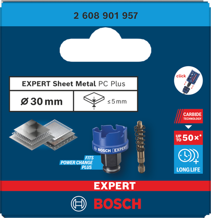 Bosch Expert Plaatmetaal 30 mm gatenzaag.