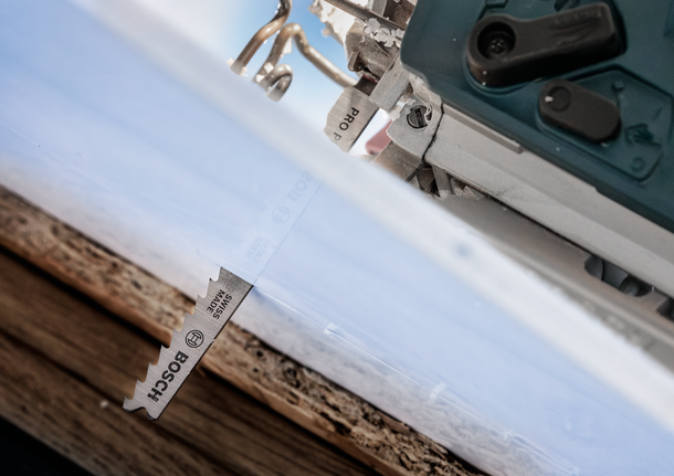 Bosch decoupeerzaagblad Swiss made voor het zagen van hout.