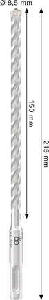 Bosch PRO SDS plus-5X hamerboor 8,5x150x215 mm.
