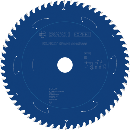 Bosch EXPERT T60 accucirkelzaagblad voor hout.